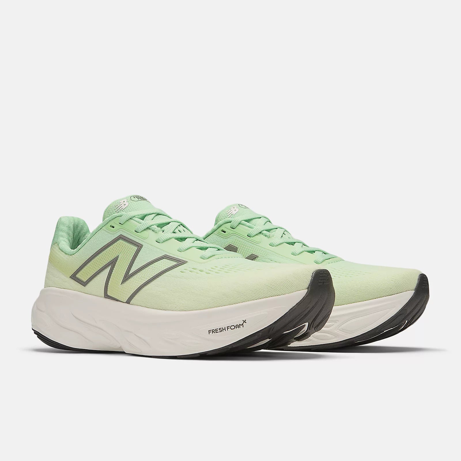 New Balance Men's Fresh Foam X 1080 v14 Running Shoes - Electric Jade/Reflection/Dark Silver Metallic - Lightweight Cushioned Sneakers for Jogging, Gym & Everyday Wear