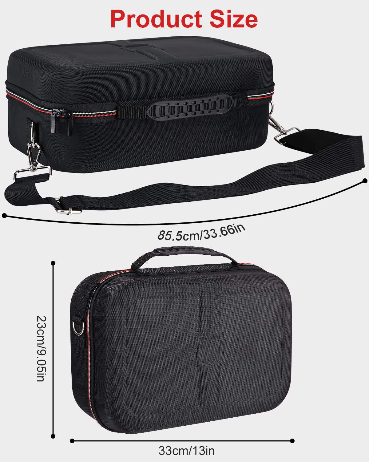 Durable Hard Carrying Case for Nintendo Switch & Switch OLED - Compatible with NS Console, Dock, HDMI Cable, Pro Controller & 18 Game Cartridges - Perfect for Travel, Gaming Parties & On-the-Go Protection
