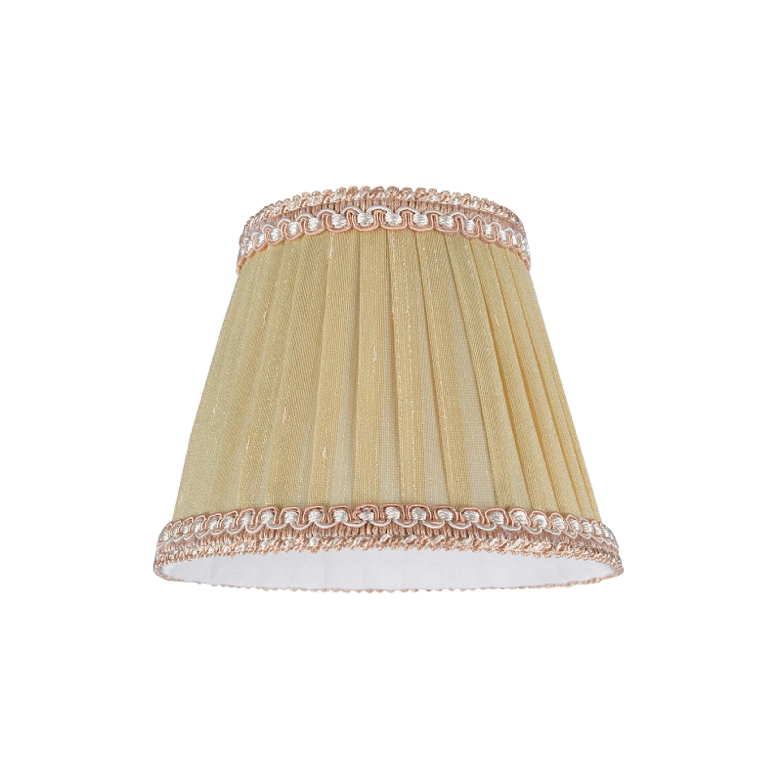 Aspen Creative 33002-2B Small Pleated Empire Chandelier Clip-On Lamp Shade - Gold (3