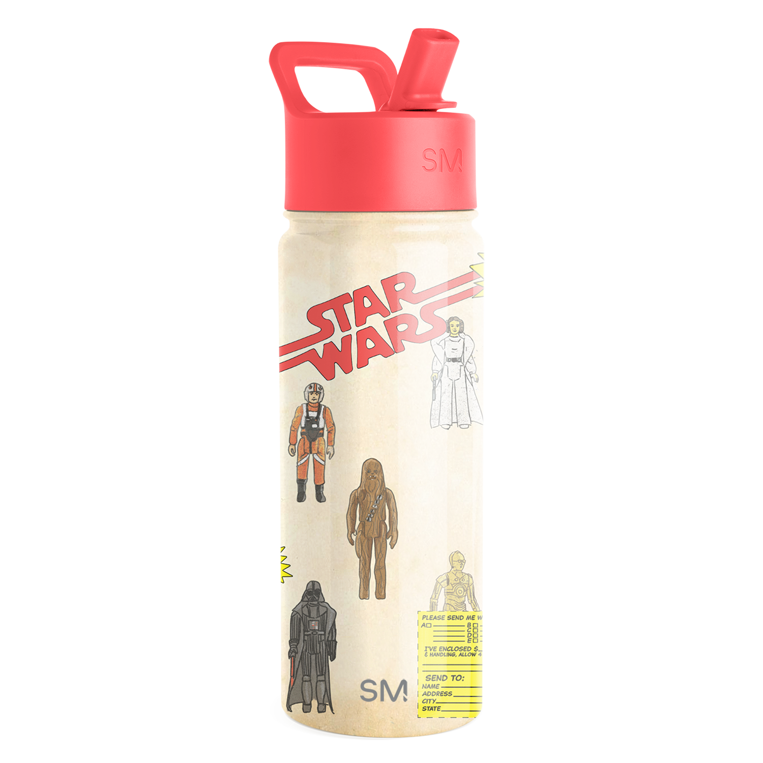 Summit Kids Water Bottle with Straw Lid - BPA Free, Leak Proof, Easy Carry for School, Sports & Outdoor Activities