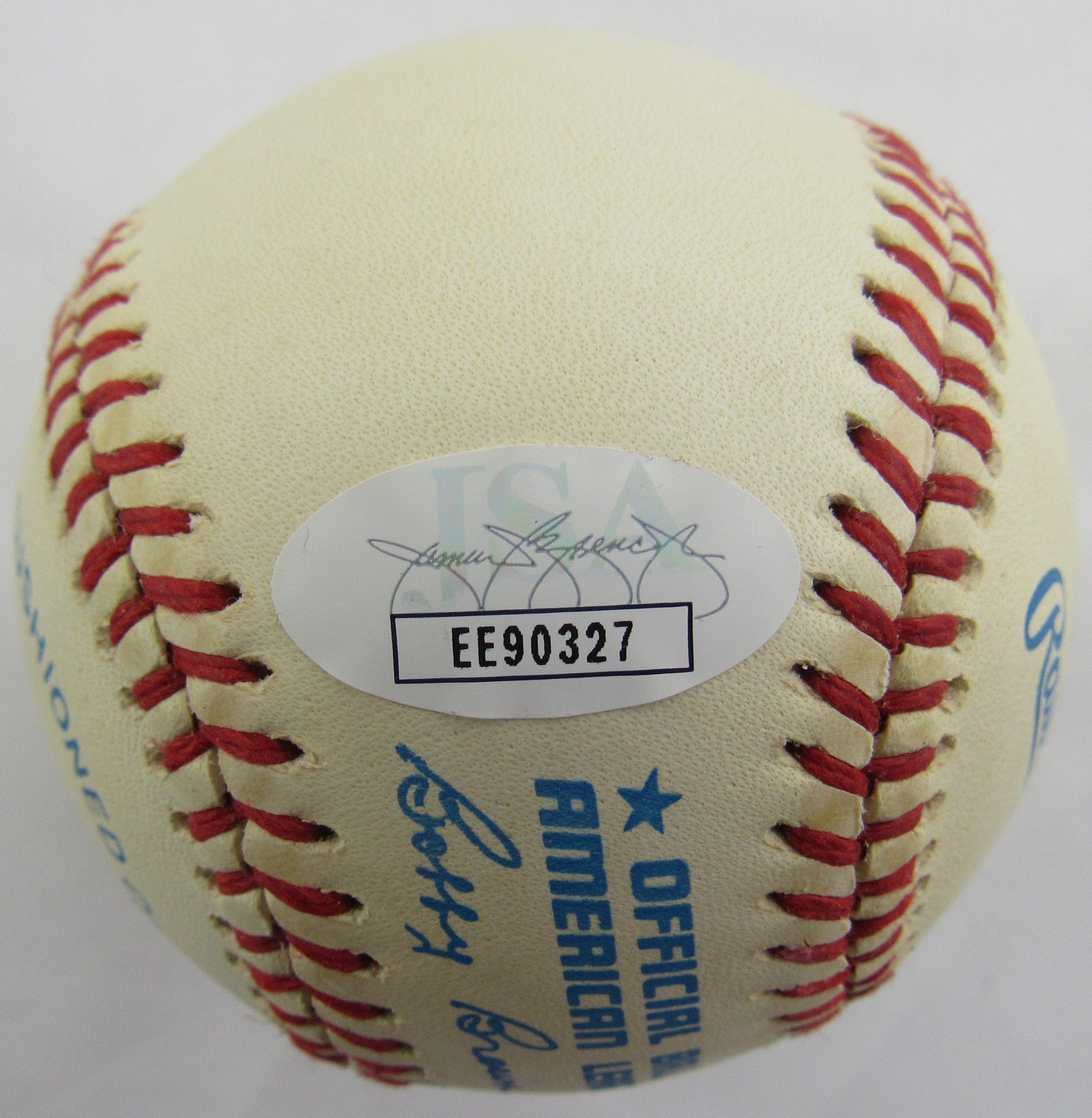 Authentic Allie Reynolds Signed Rawlings Baseball - JSA Certified (EE90327) - Perfect for Collectors, Yankees Fans & Sports Memorabilia Displays