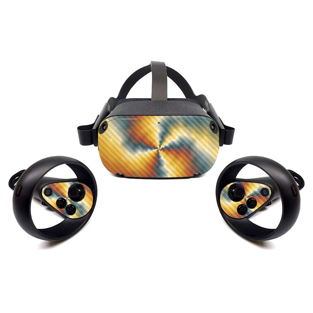 Premium Carbon Fiber Skin for Oculus Quest - Eye of The Storm Design | Protective & Durable Textured Cover | Easy to Apply & Remove | Made in USA | Perfect for Gaming Protection & VR Style Enhancement