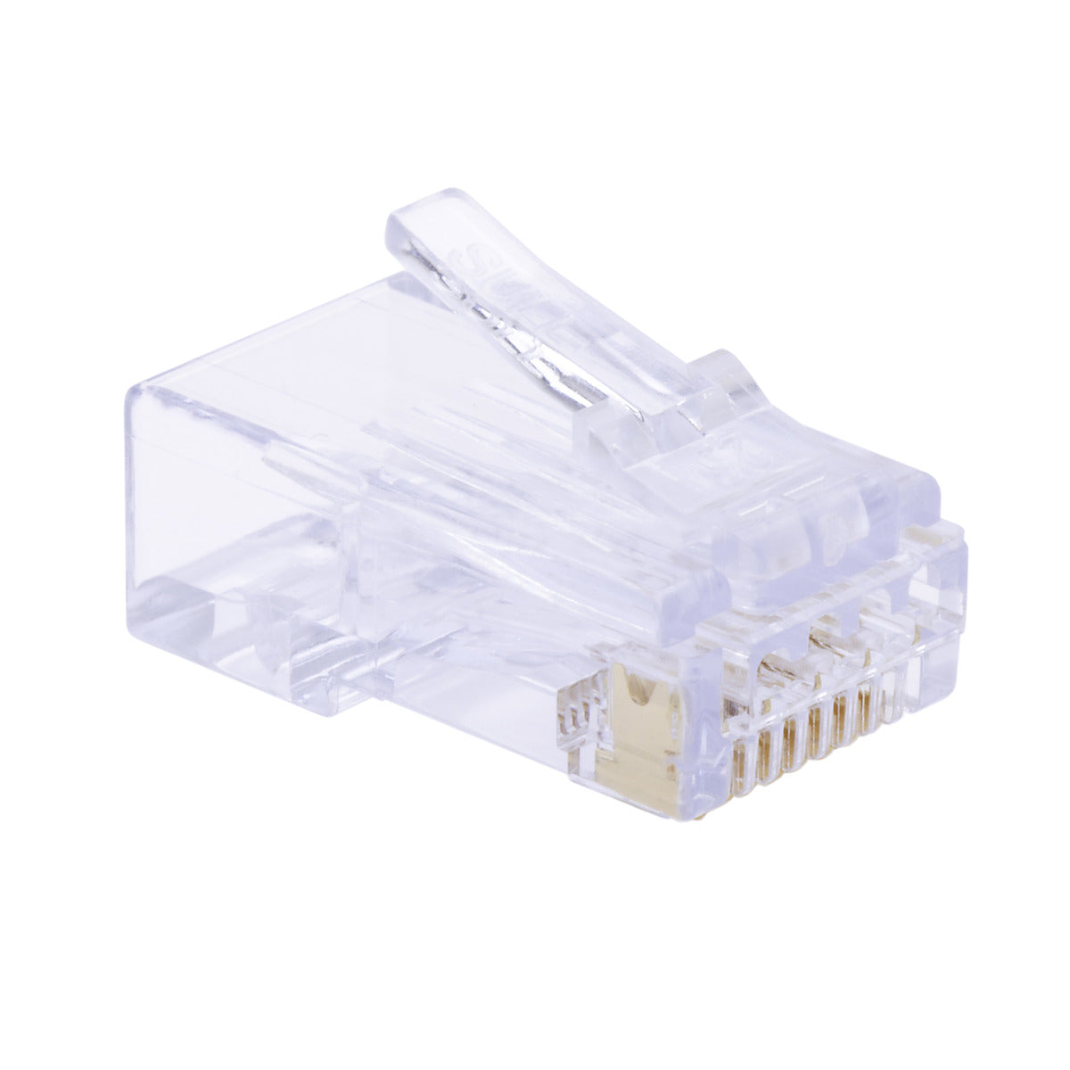 CAT6/A ezEX 48 RJ45 Connector - Slim Design Under 7.75mm OD - High-Speed Ethernet Cable Connector for Home & Office Networking