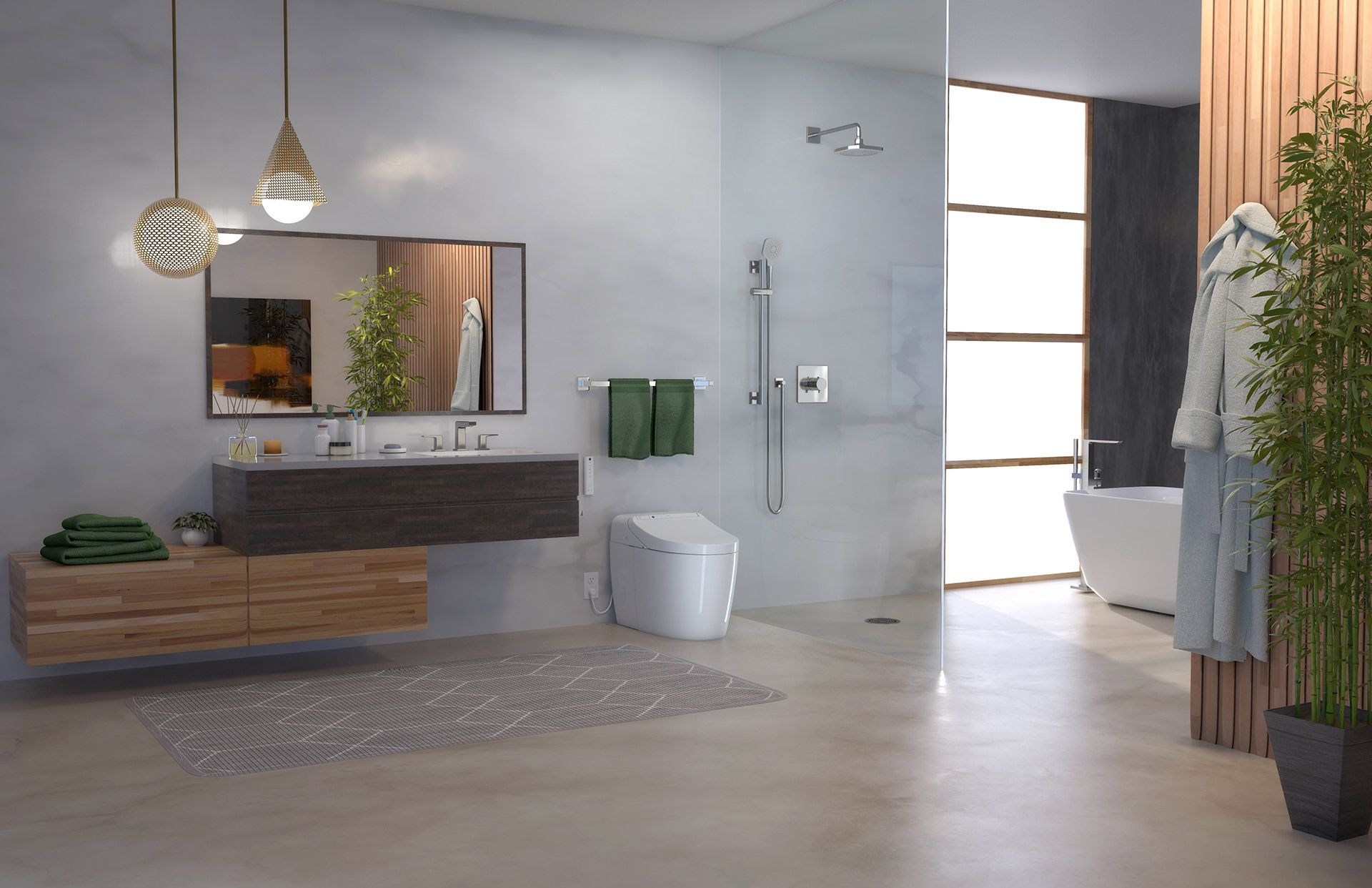 TOTO WASHLET® G450 Smart Toilet with Integrated Bidet - 1.0 GPF & 0.8 GPF Water Saving - Modern Bathroom Upgrade for Luxury Homes & Commercial Spaces