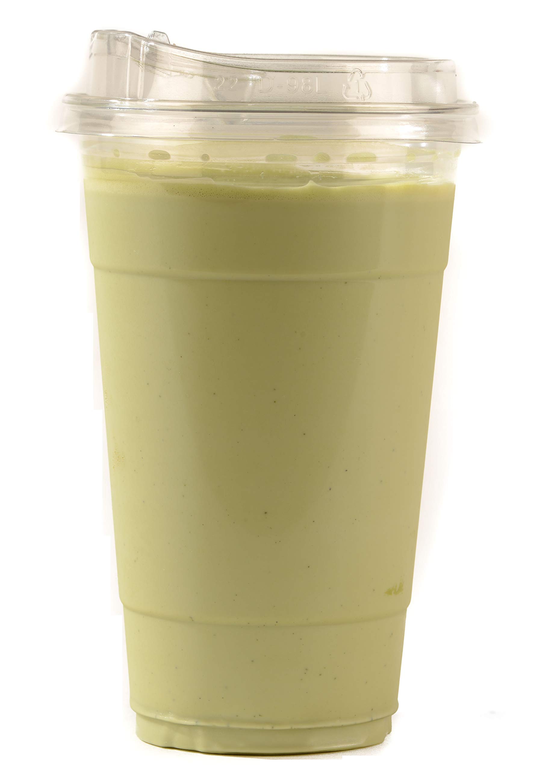 [1800 Pack] 24 oz Clear Plastic Disposable Cups with Sip-Through Lids - Ideal for Iced Coffee, Smoothies, Juice, Soda & Party Drinks - Perfect for Cafes, Restaurants, Takeout & Outdoor Events