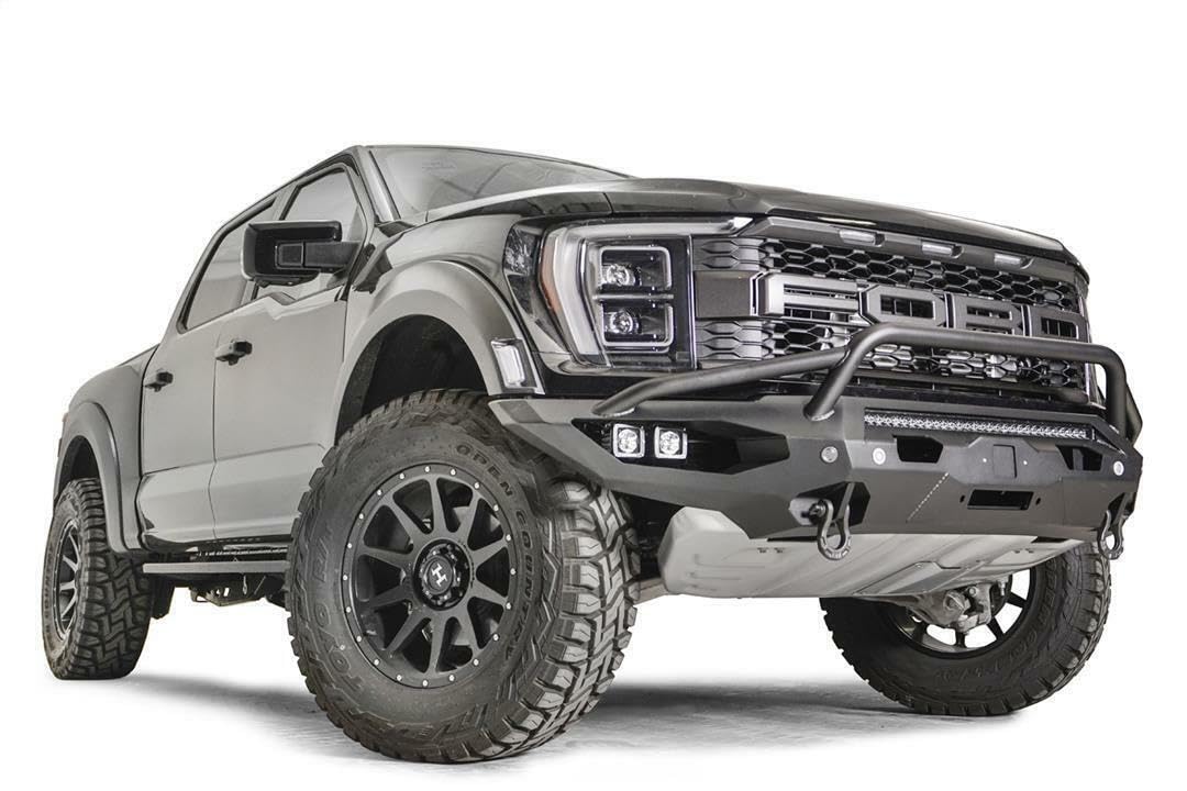 Fab Fours Matrix Front Bumper for 2021-2022 Ford Raptor F-150 - Heavy Duty Off-Road Protection (Perfect for Rock Crawling, Overlanding & Truck Modifications)