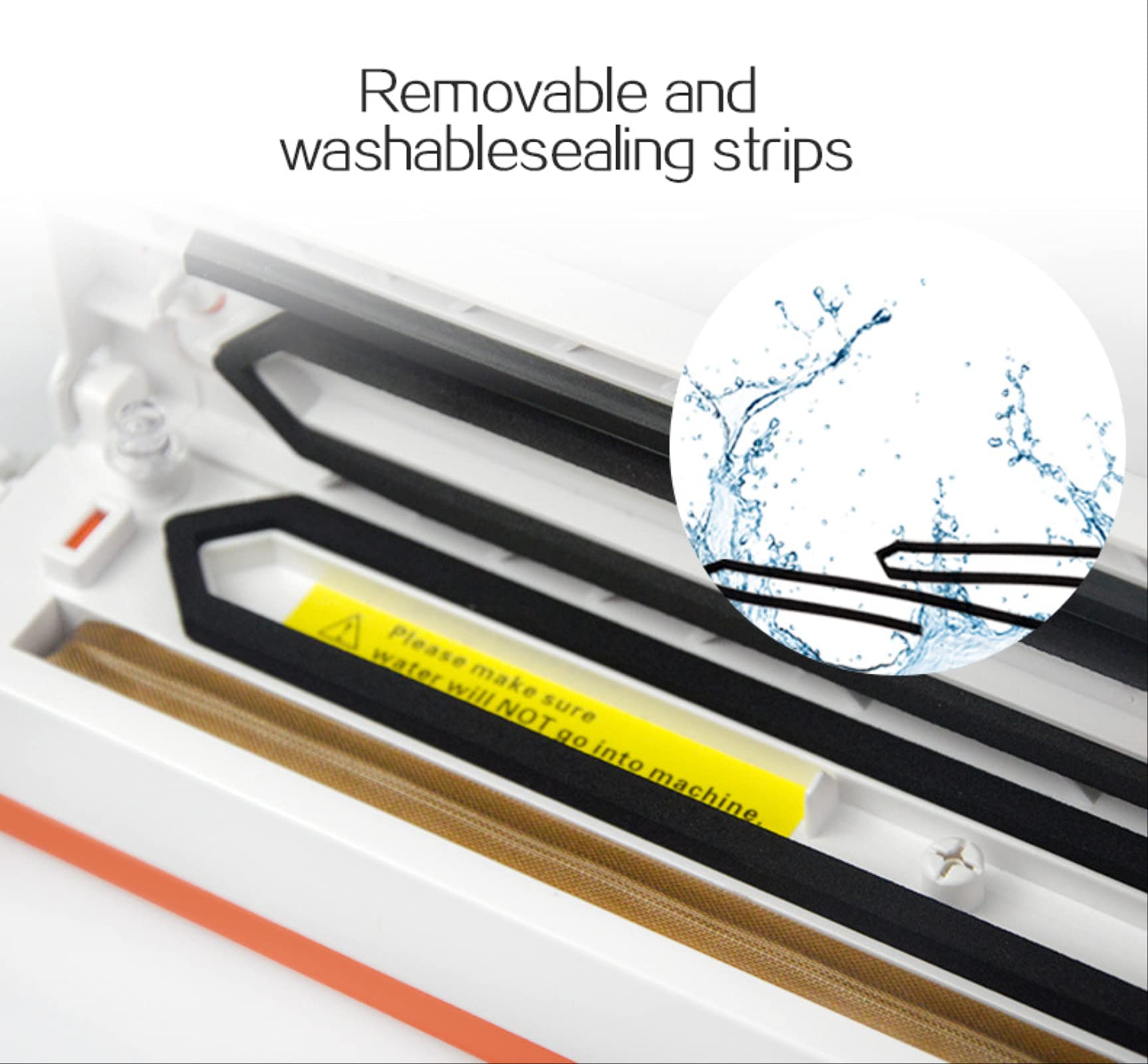 Automatic Vacuum Food Sealer Machine for Home Kitchen - Compact & Portable, Works with Dry, Wet & Oily Foods - Includes 15 Reusable Food Storage Bags (37.5x9.5x5.5cm) - Perfect for Meal Prep, Sous Vide & Food Preservation