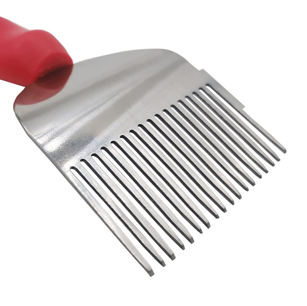 Stainless Steel Honey Uncapping Fork Knife - Beekeeping Tool for Honeycomb Scraping, Wax Removal & Honey Extraction | Durable Beekeeper Equipment for Wooden & Plastic Frames | Perfect for Home Beekeepers & Commercial Apiaries