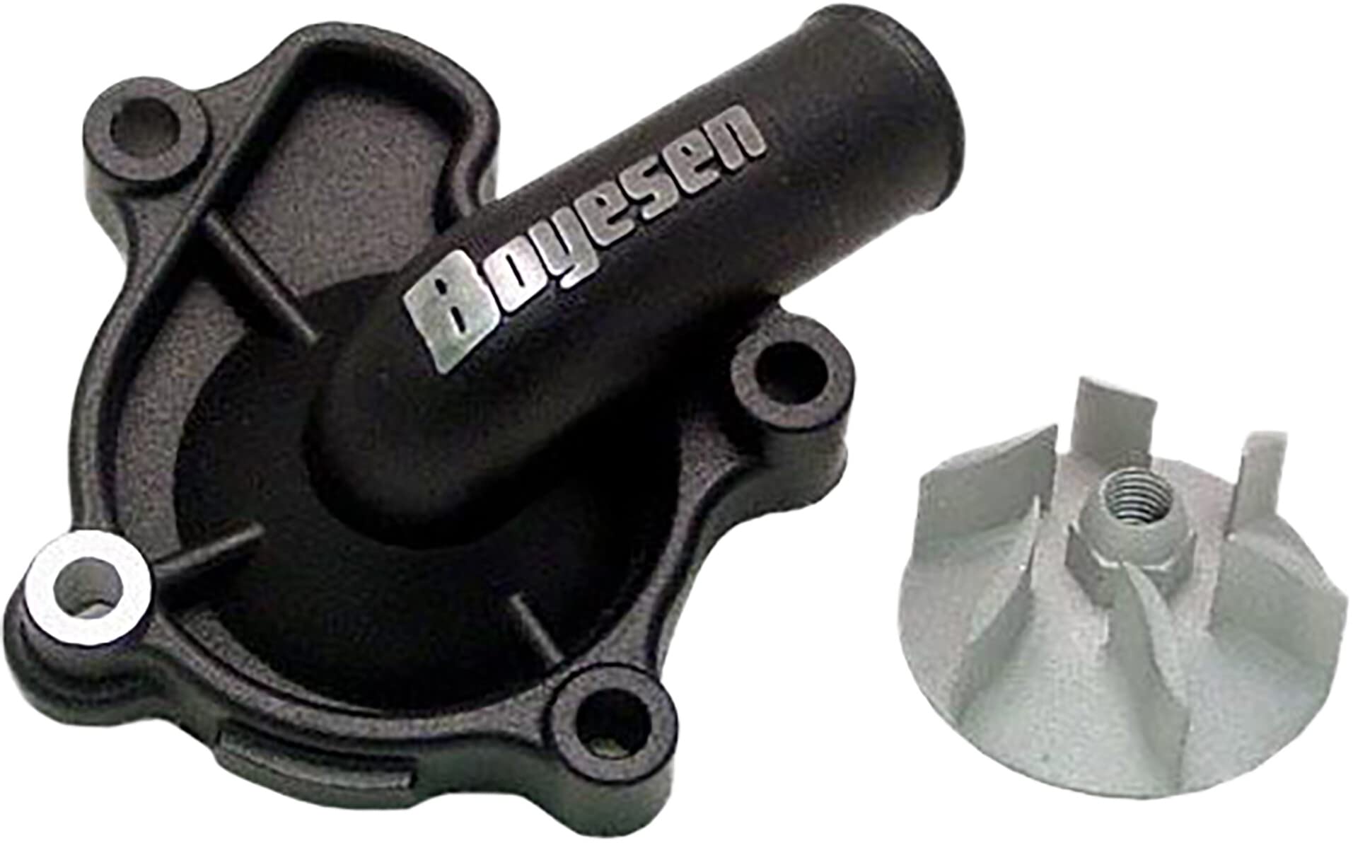 Boyesen WPK-06CB Supercooler Water Pump Cover & Impeller Kit - High Performance Cooling Upgrade for Motorcycles, ATVs & Dirt Bikes - Black