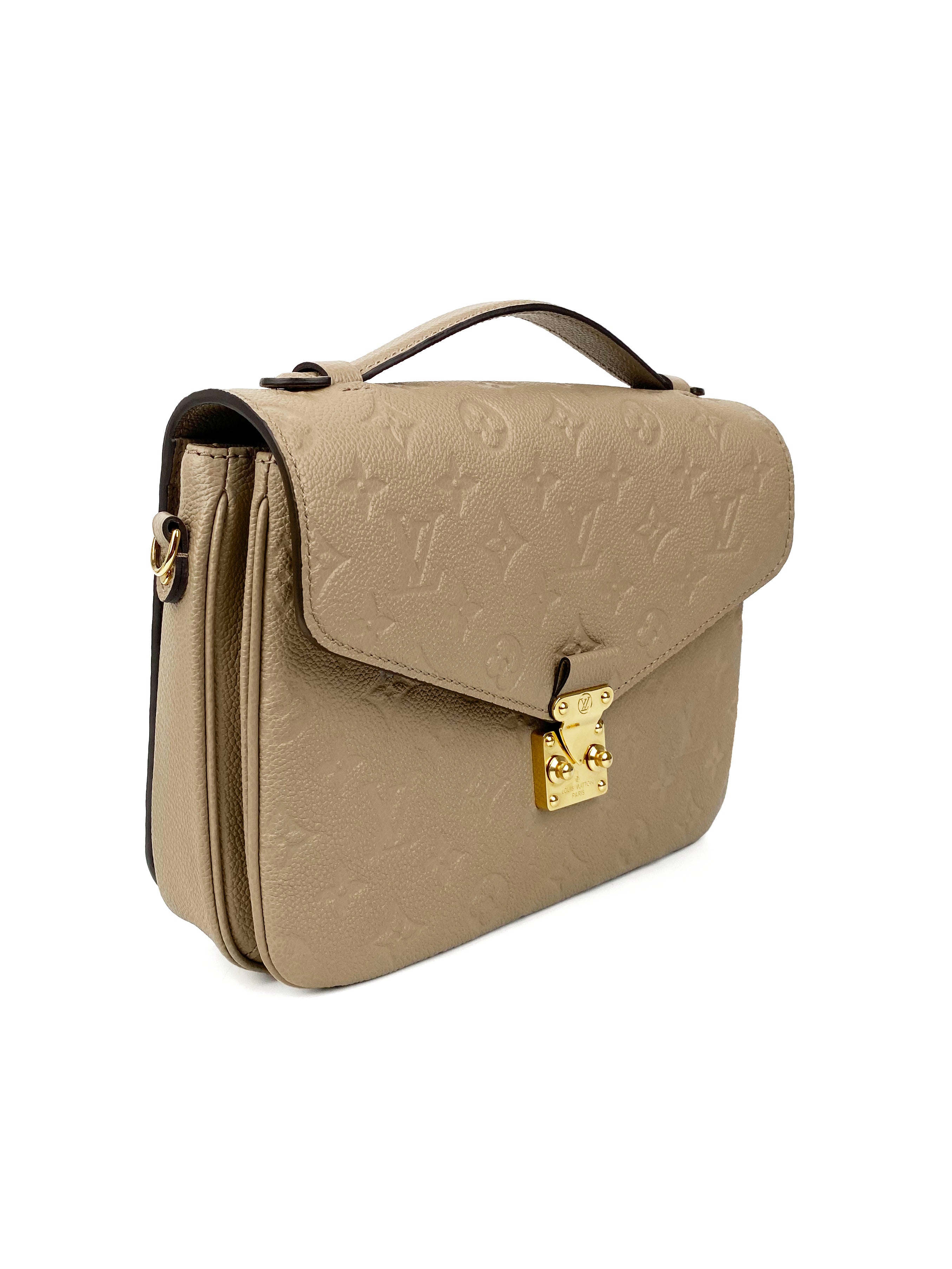 Authentic Louis Vuitton Pochette Métis Crossbody Bag in Beige Monogram Canvas - Perfect for Work, Travel & Everyday Luxury Fashion Accessory