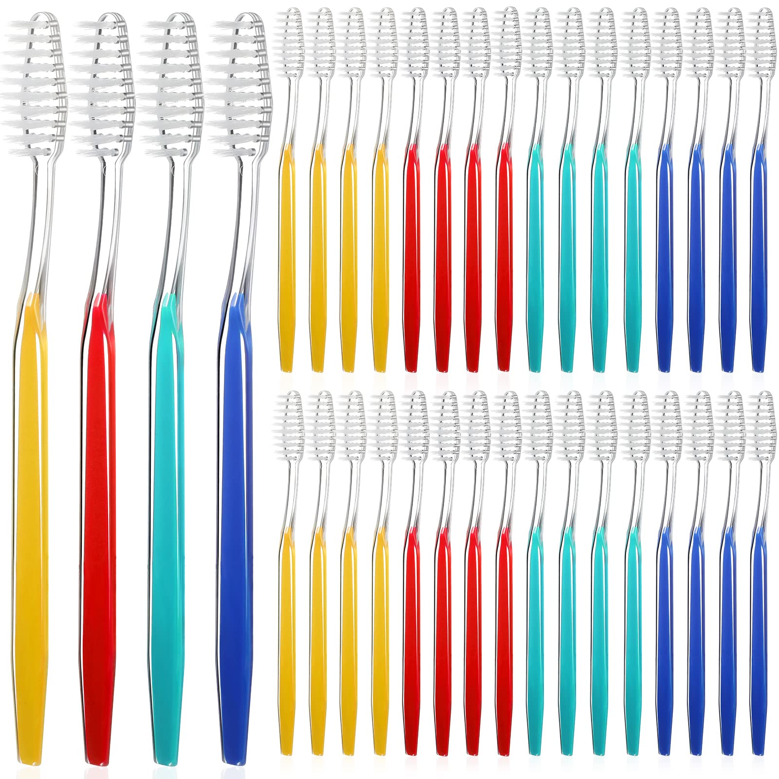 Honeydak 400 Pack Disposable Toothbrushes - Individually Wrapped, Soft Bristle, Single Use Travel Toothbrush Set for Adults & Kids | Perfect for Hotels, Camping, Airplane, and Emergency Kits