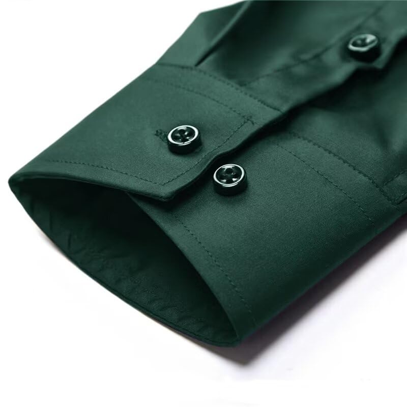 Premium Slim Fit Men's Long Sleeve Dress Shirts - Formal & Casual Button Down Shirts with Pockets | Office Wear, Business Meetings & Special Occasions