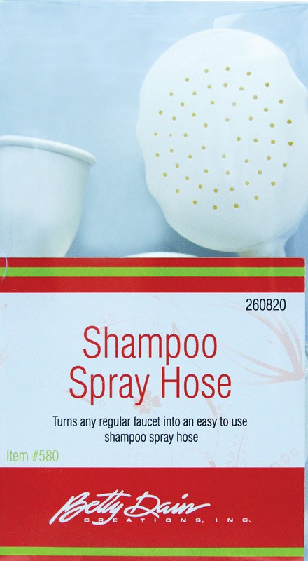 Betty Dain Shampoo Spray Hose #580 - Professional Salon Quality Hair Washing Sprayer for Pets & Humans - Perfect for Grooming, Bathing, and Washing Dogs, Cats, and Horses