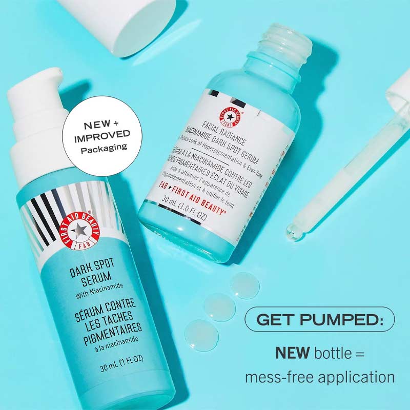 First Aid Beauty Dark Spot Serum with Niacinamide - Brightening Facial Treatment for Hyperpigmentation & Uneven Skin Tone - Perfect for Daily Skincare Routine & Post-Acne Care