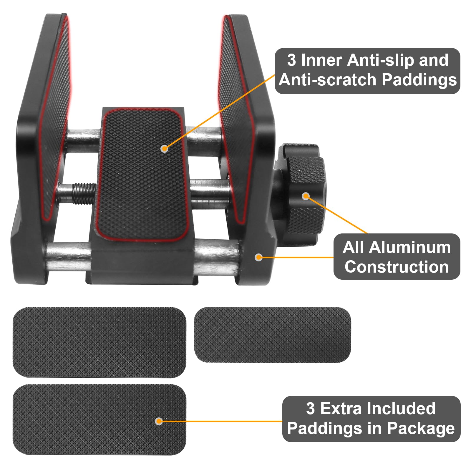 HUNTPAL Gun Clamp Rifle Saddle Mount - Hunting Shooting Tripod Rest with Quick Release Arca-Swiss Rail, Precision Ball Head & Adapter - Perfect for Long Range Shooting, Hunting, and Outdoor Photography
