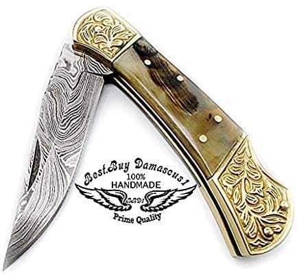 Handcrafted Ram Horn Scrimshaw Art - 7.6