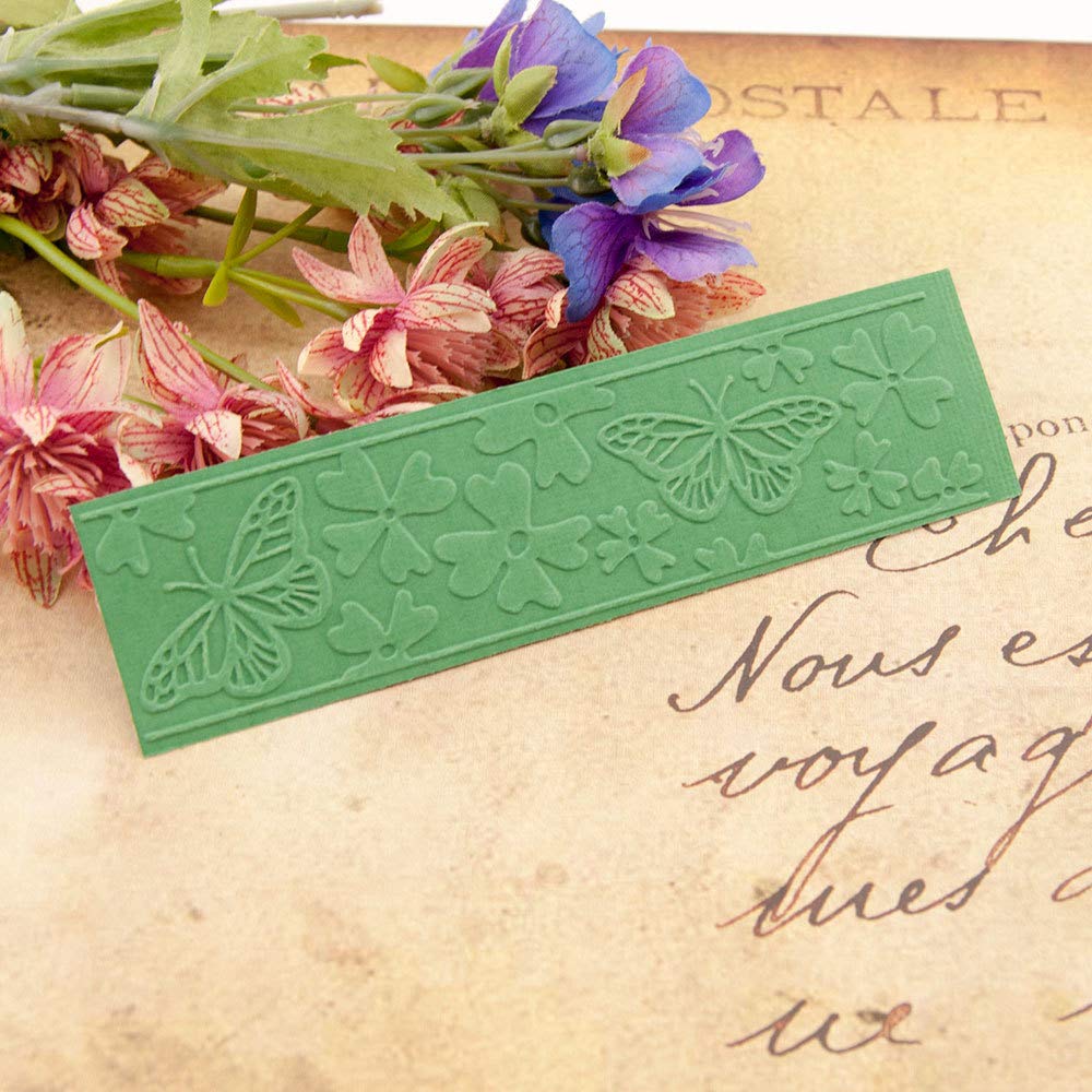 10Pcs Butterfly Flower Leaf Plastic Embossing Folders - DIY Scrapbooking Stamps & Craft Molds for Card Making, Photo Albums, Paper Art - Perfect for Handmade Greeting Cards, Wedding Invitations & Home Decor Projects