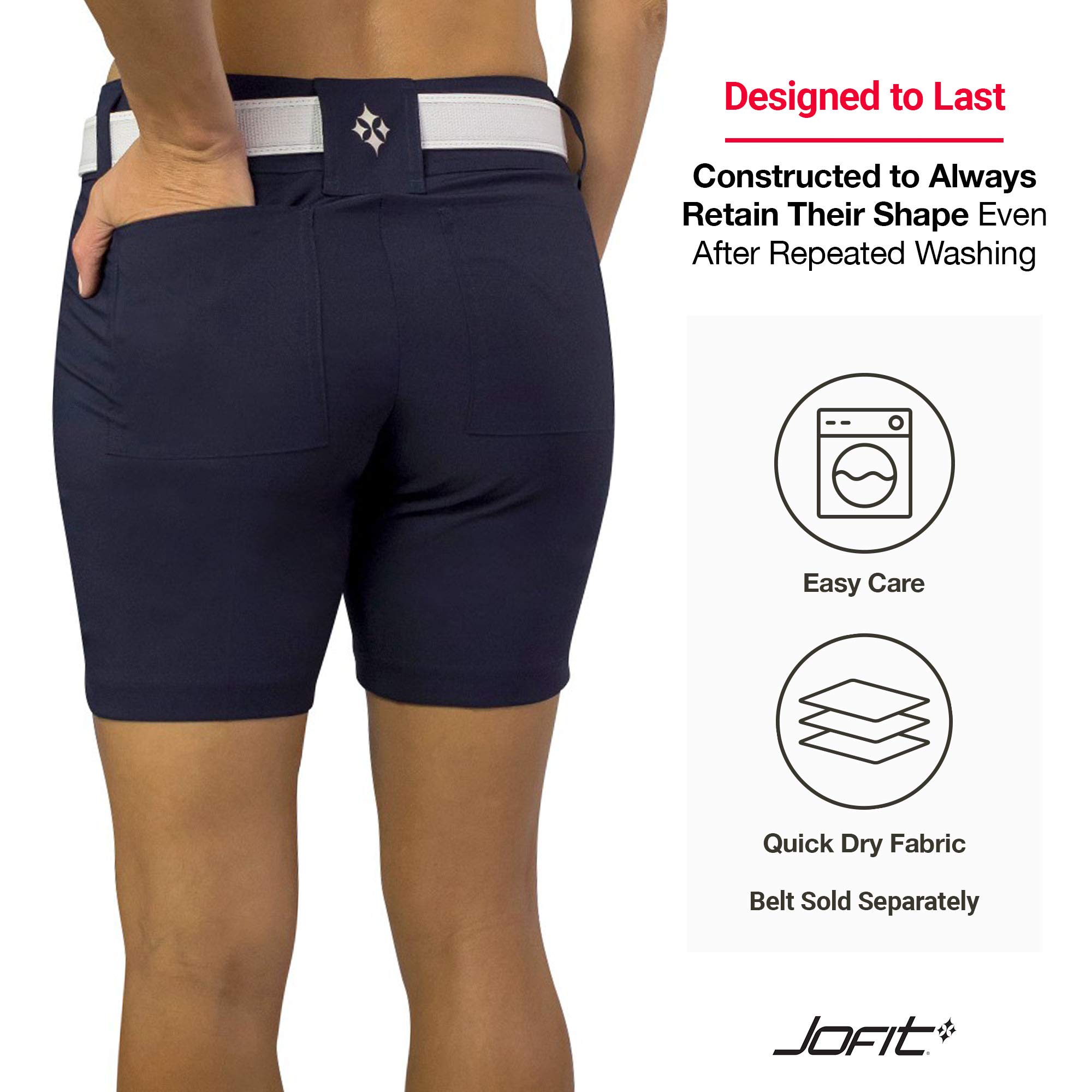 Jofit Women's Golf Shorts - Breathable Athletic Shorts for Golf, Running & Casual Wear | Comfortable & Stylish Activewear for Everyday Use
