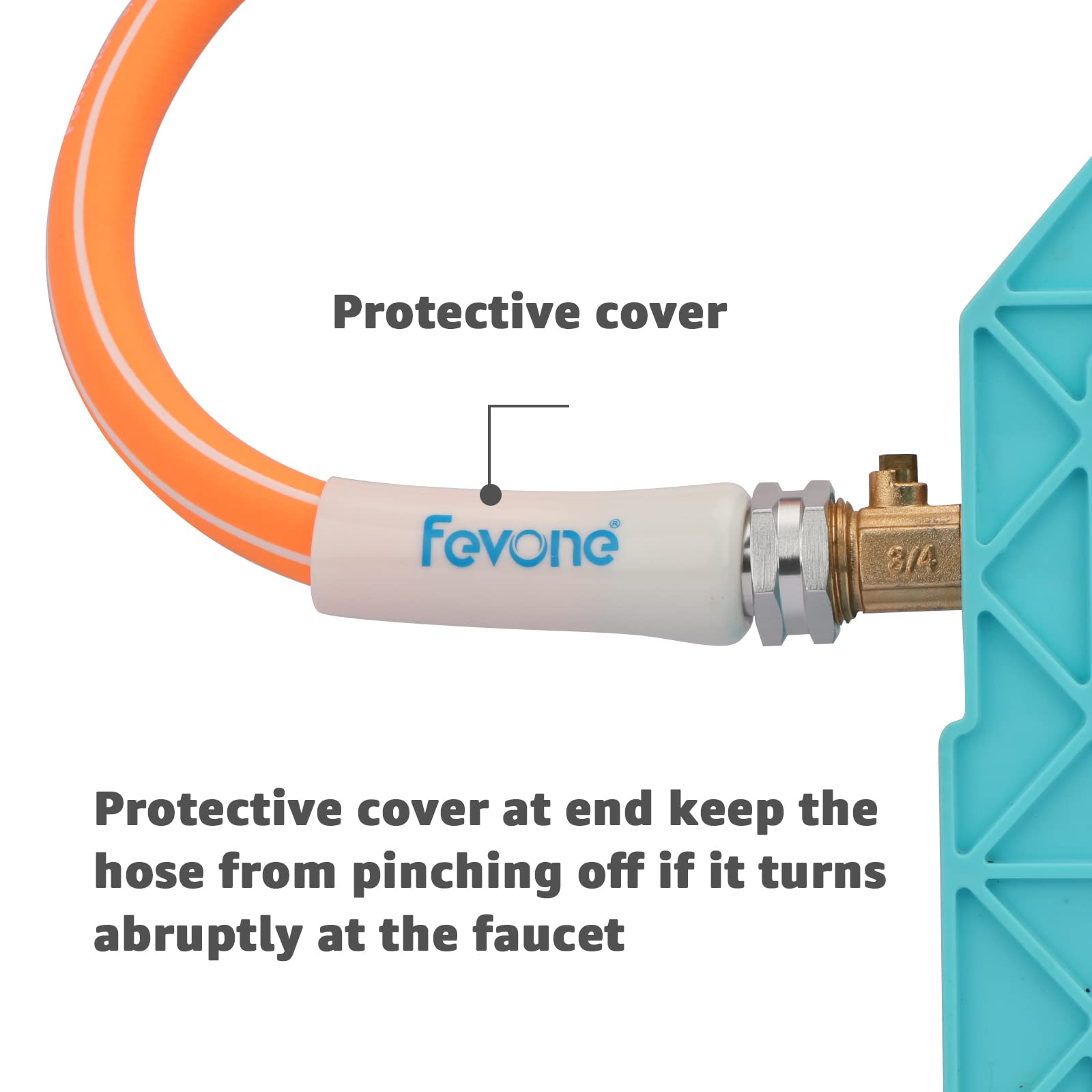 Fevone 50ft Heavy Duty Garden Hose - 5/8