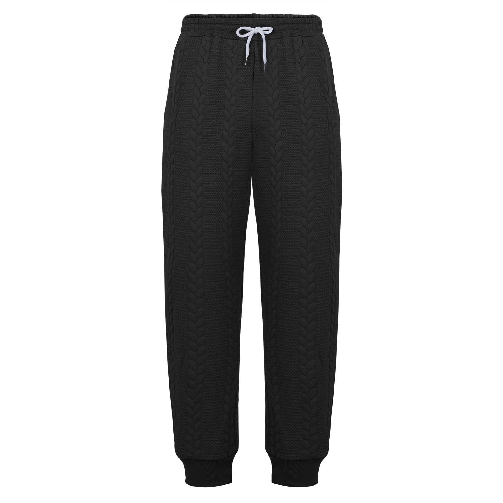 **Sdeycui Men's Waffle Sweatpants - Comfortable Joggers for Gym, Workout, Running & Sports - Athletic Pants with Pockets - Perfect for Casual Wear & Outdoor Activities**