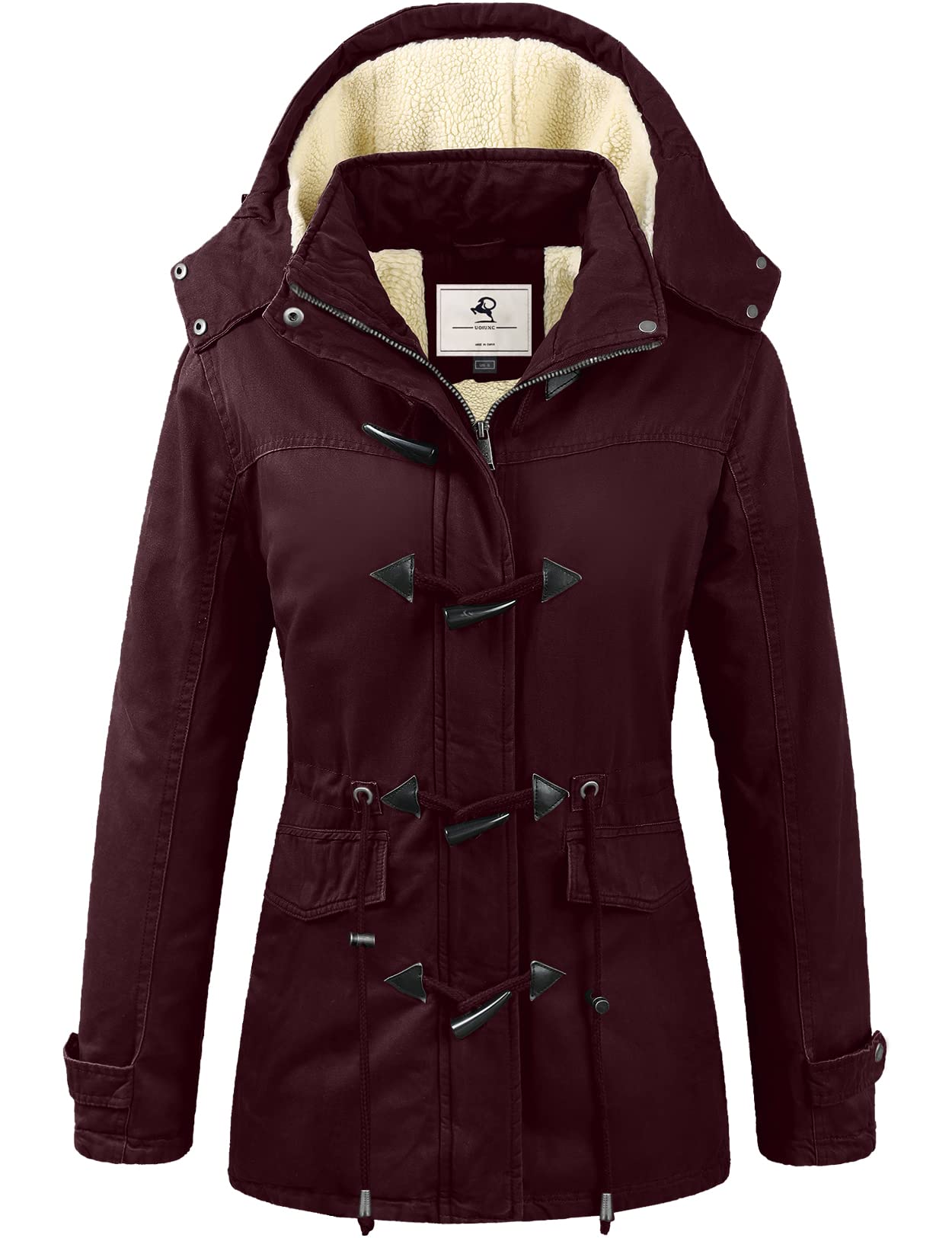 Women's Warm Winter Coat - Hooded Fleece Lined Parka Jacket for Cold Weather | Outdoor Activities & Daily Wear