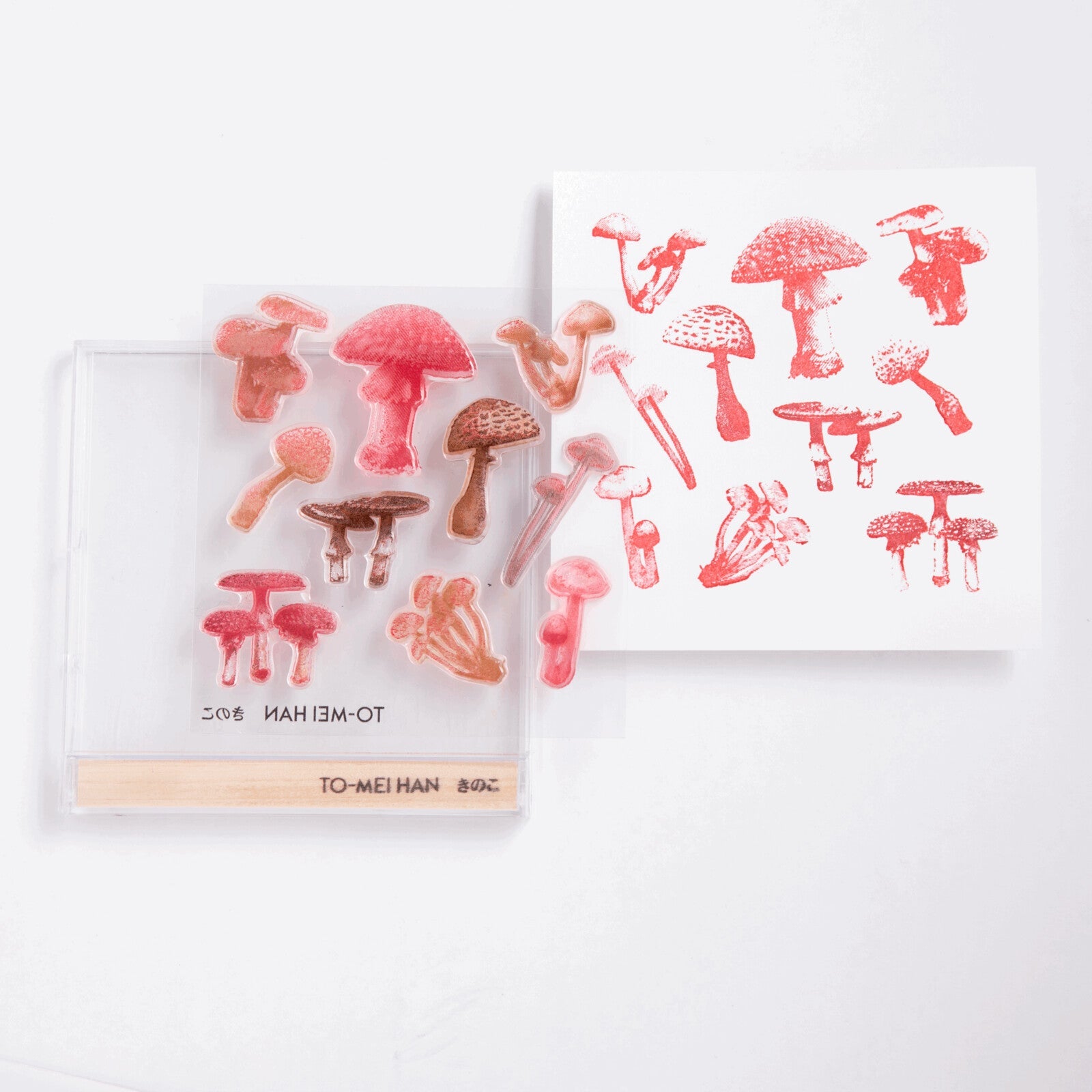 TO MEI HAN Clear Mushroom Stamps - 3-Piece Set for Scrapbooking, Card Making, and DIY Crafts | Perfect for Journaling, Bullet Journals, and Handmade Greeting Cards