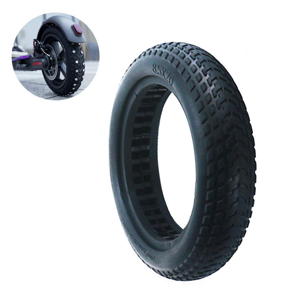 **8.5-Inch Electric Scooter Solid Tires – 2PCS Hollow Shock Absorption, No Inflation, No Inner Tube, Non-Slip & Durable – Perfect for Commuting & Urban Riding**