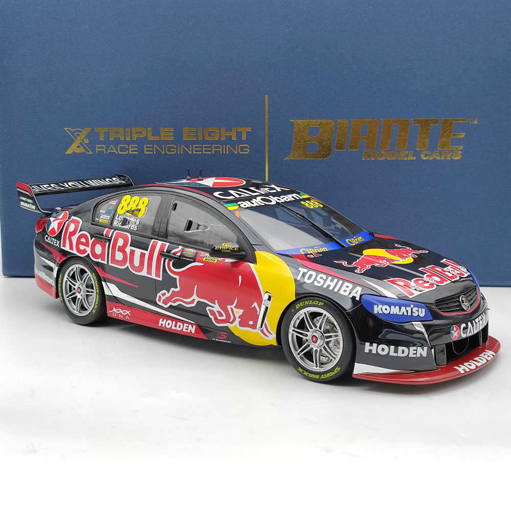 1:12 Scale Red Bull 2015 Bathurst Winner #888 Holden VF Commodore B12H15Q Resin Model Car - Collectible Diecast Racing Toy Gift for Car Enthusiasts & Display Decor for Office/Home
