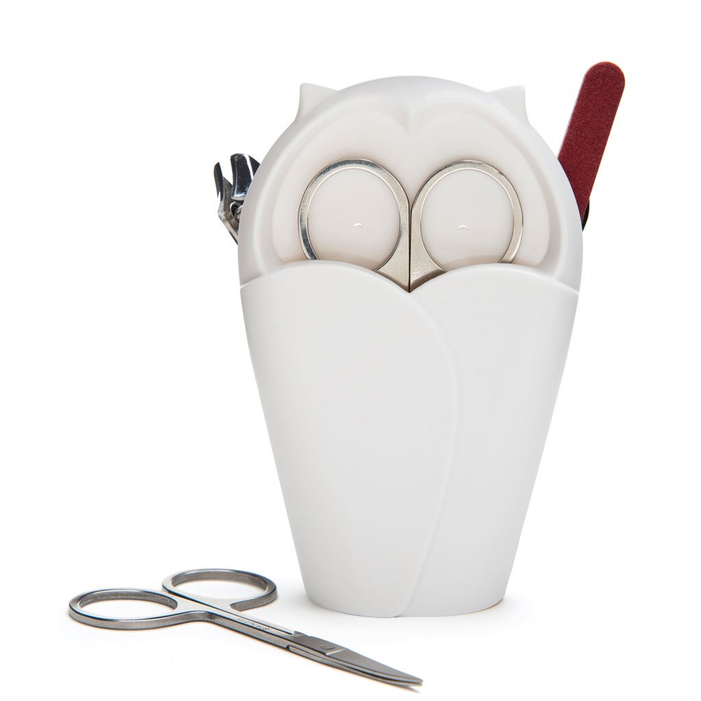 Premium White Archie Nail Scissors Holder - Organize & Protect Your Manicure Tools | Perfect for Home Salons, Travel Kits & Beauty Storage