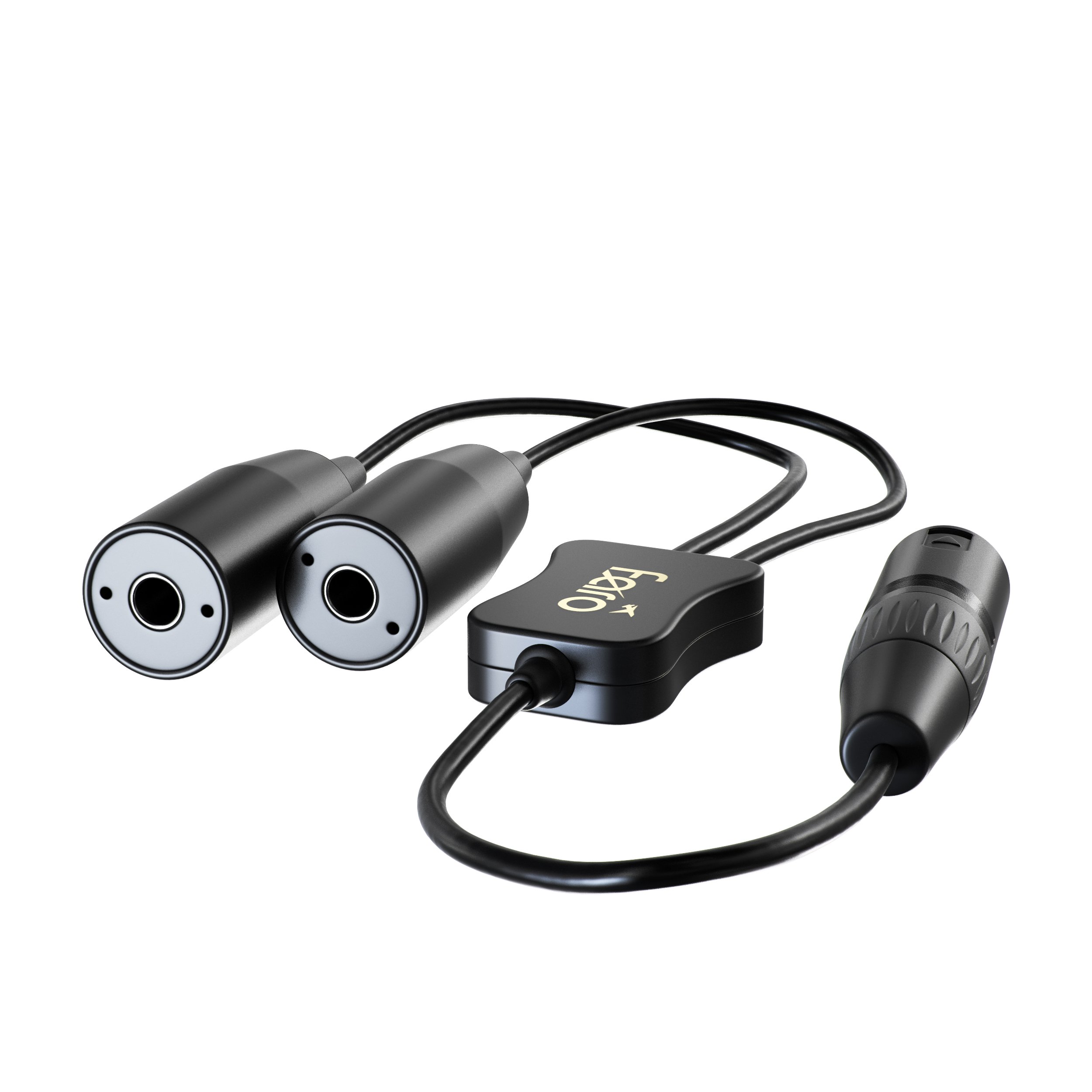 GA (Dual Plug) to Airbus XLR Pilot Headset Adapter - Professional Aviation Audio Converter for Flight Simulators & Cockpit Communication