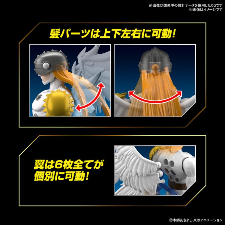 Figure Rise Standard Digimon Adventure Angemon Model Kit - Build Your Own Anime Action Figure for Collectors & Fans - Perfect for Display, Gifts, and Cosplay