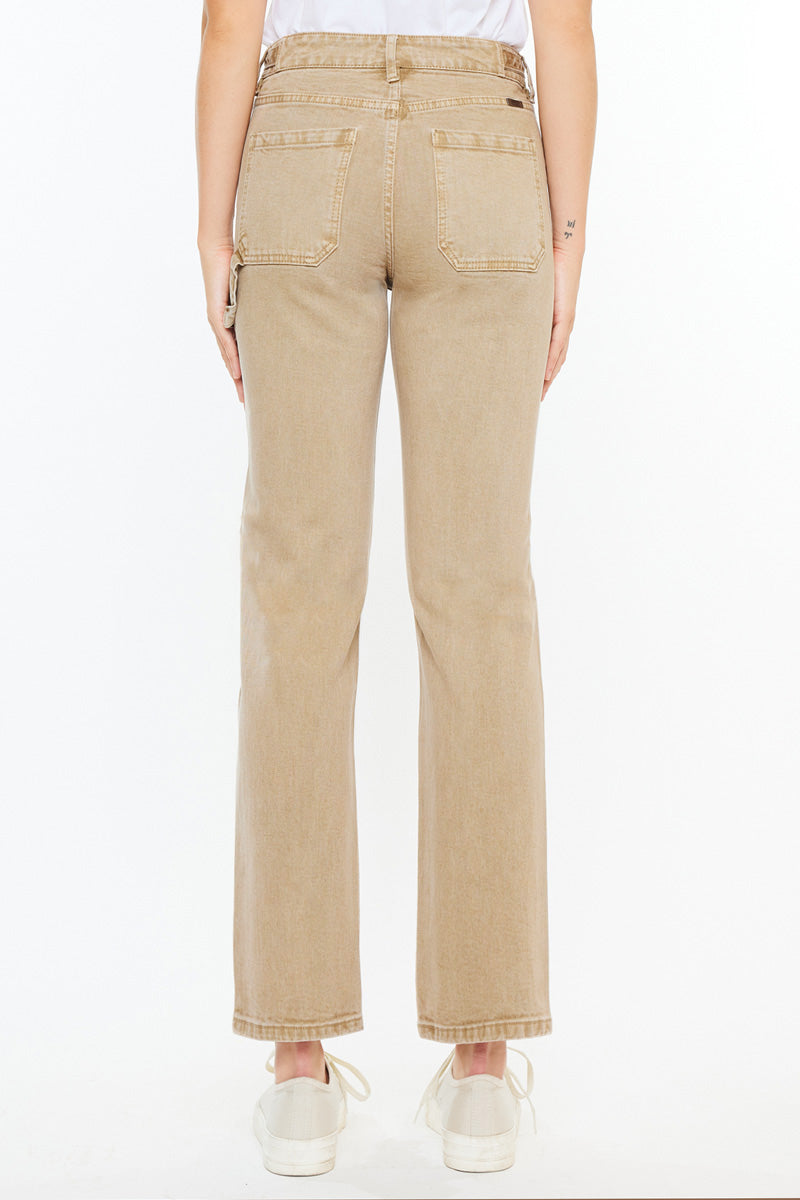 Ashley High Rise True Straight Jeans for Women - Classic Stretch Denim Pants, Comfortable & Flattering Fit - Perfect for Casual Wear, Office, and Everyday Outfits