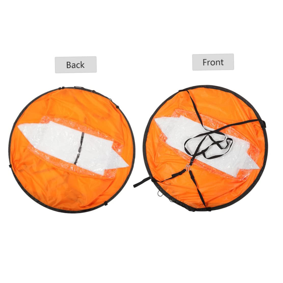 Foldable PVC Kayak Sail with Quick Release & Clear Window - Portable Downwind Sail Kit for Inflatable Kayaks, Canoes & Paddle Boards | Kayaking Accessories for Smooth Sailing on Lakes & Coastal Waters