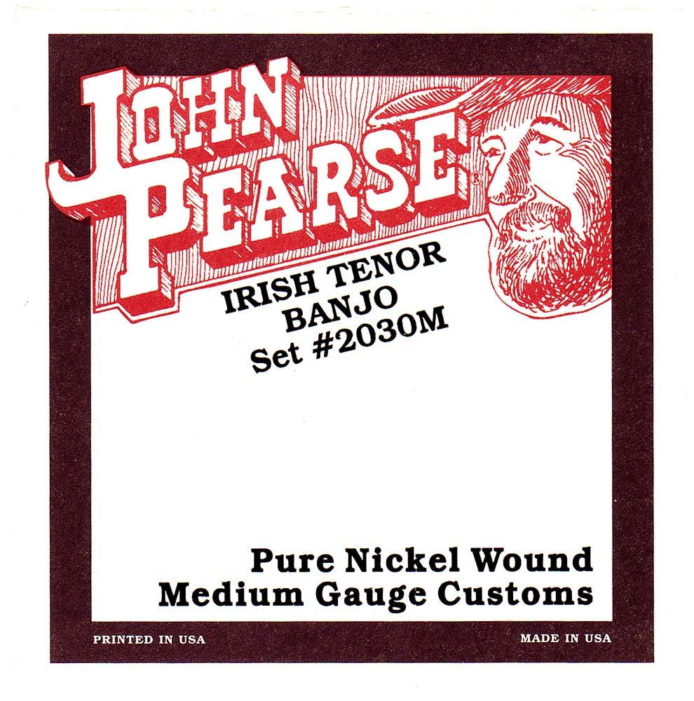 John Pearse 2030M Irish Tenor Banjo Strings - High-Quality Nickel Wound for Authentic Celtic Sound | Perfect for Traditional Irish Music & Folk Performances