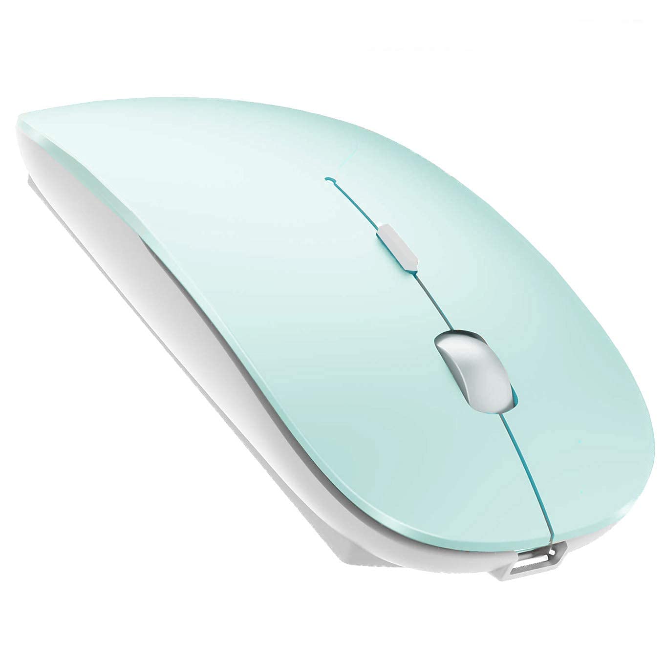 Rechargeable Wireless Mouse for MacBook Air/Pro, Laptop, Chromebook, Desktop - Compatible with Windows 7/8/10 & iMac - Ergonomic Design for Office Work, Gaming, and Home Use