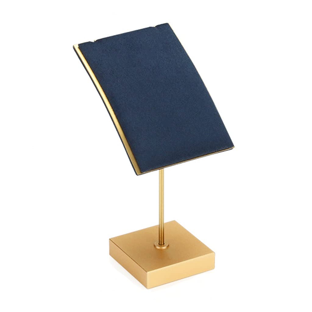 Premium Metal Jewelry Display Stand - Blue Necklace & Pendant Holder (6x13x4.5cm) for Boutique, Jewelry Store & Trade Show Displays | Durable Multicolor Jewelry Rack Organizer