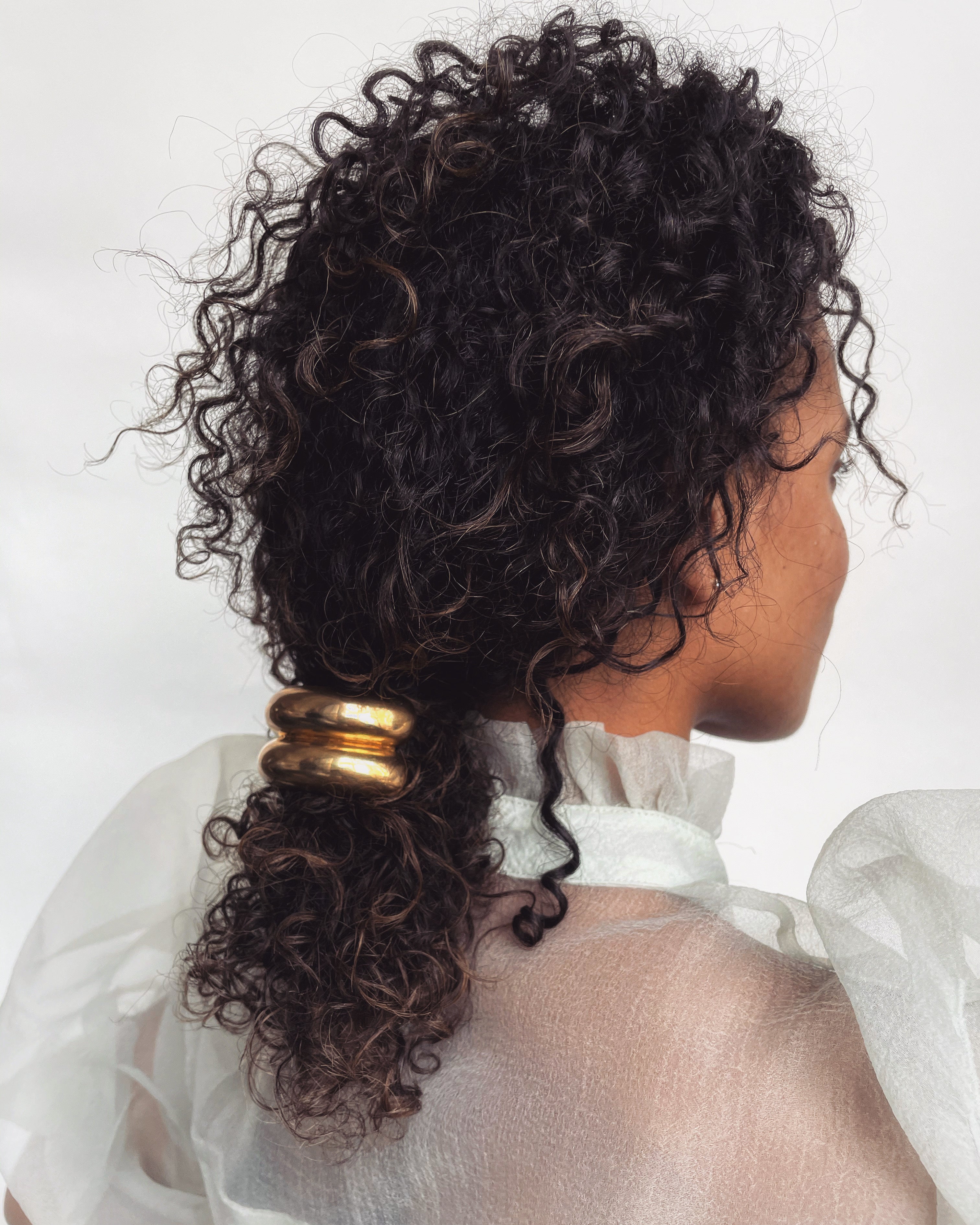 Glossy Double Arch Pony Hair Clip - Elegant Hair Accessories for Women & Girls (Perfect for Weddings, Parties & Everyday Styling)