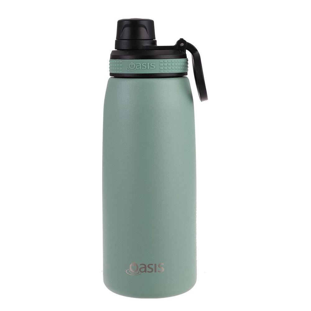 Oasis 780ml Insulated Stainless Steel Sports Water Bottle - Leak Proof, BPA Free, Keeps Drinks Cold 24 Hours/Hot 12 Hours - Perfect for Gym, Hiking, Running & Outdoor Activities (Sage Green)