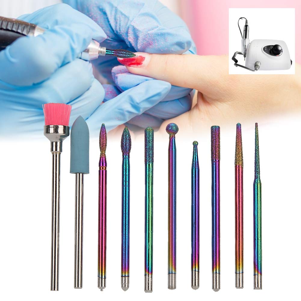 Professional Nail Drill Bit Set - Tungsten Carbide Grinding Heads for Manicure & Pedicure | Perfect for Removing Gel Polish, Acrylic Nails & Dead Skin | Salon & Home Nail Care Essential