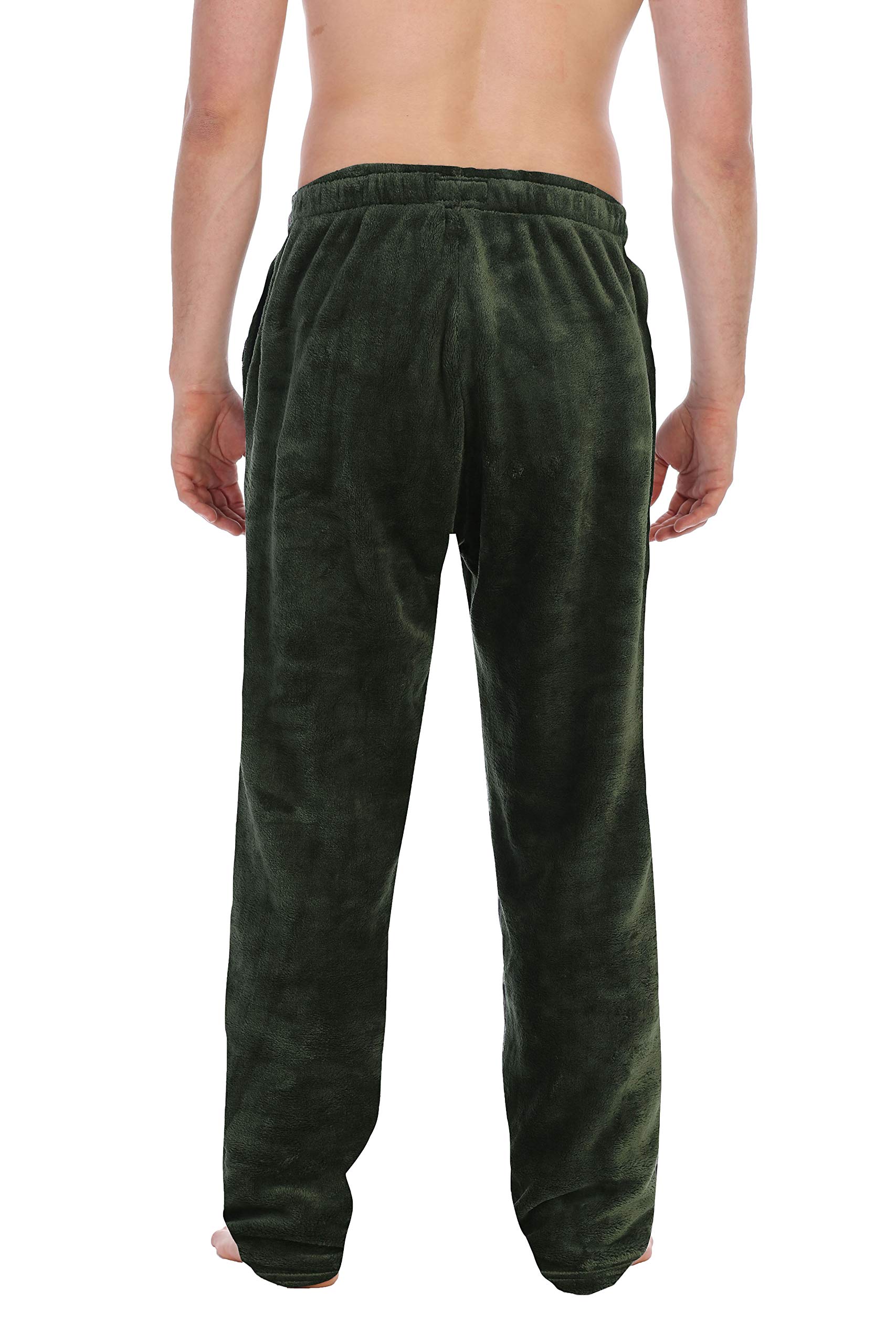 Gioberti Men's Super Soft Plush Pajama Pants - Cozy Lounge Pants for Sleeping, Relaxing & Home Wear - Comfortable Fleece Sleepwear for Men