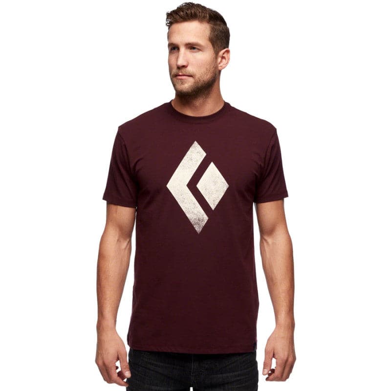 Black Diamond Chalked Up Tee - Men's Performance Climbing T-Shirt | Moisture-Wicking & Breathable Fabric for Rock Climbing & Outdoor Adventures