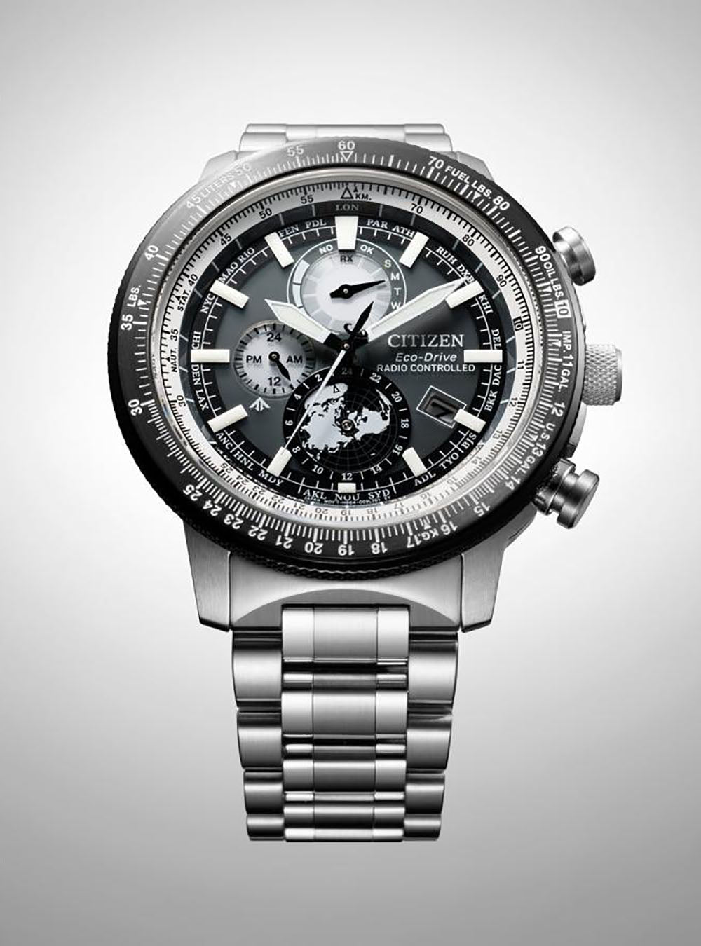 CITIZEN PROMASTER SKY Eco-Drive GEO TREKKER BY3006-53H Men's Solar-Powered Watch with Japan Movement - Perfect for Outdoor Adventures, Hiking, and Travel