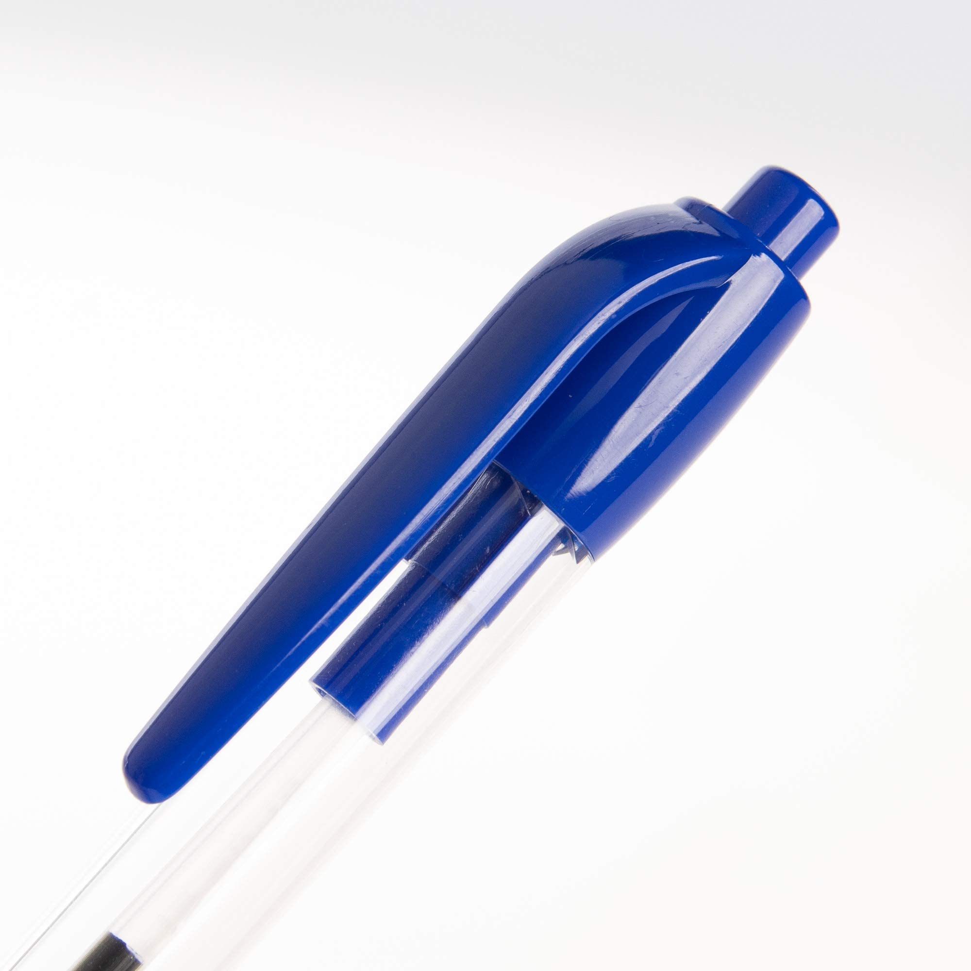 Simply Genius Retractable Ballpoint Pens Bulk 50 Pack - Smooth Writing Medium Point Blue Ink Pens with Comfort Grip - Perfect for Office, School, Notebooks & Journal Writing - Great for Business Meetings, Note Taking & Daily Office Use (50pcs)