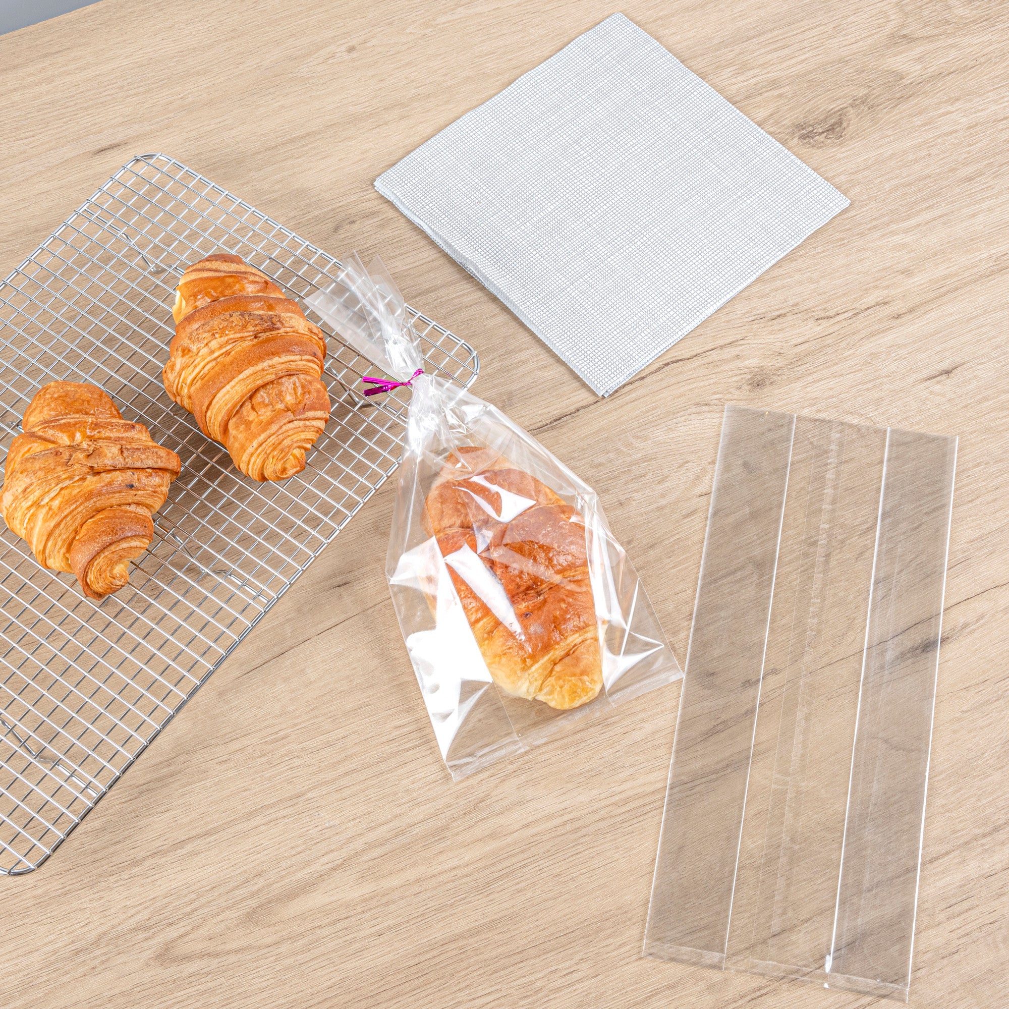 Clear Plastic Gusset Bags - 5x3x12 Inches, High Clarity Heat Sealable Food Storage Bags (100 Count) | Perfect for Packaging Snacks, Candy, Bakery & Retail Products