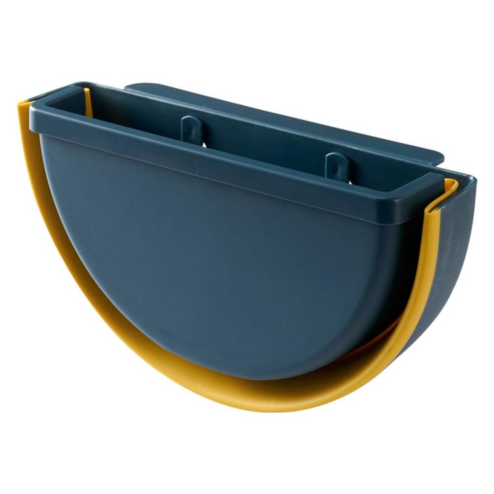 Jojofuny Small Trash Can with Lid - Wall Mounted Garbage Bin, Hanging Storage Basket & Container for Bathroom, Kitchen, Office & Dorm Organization