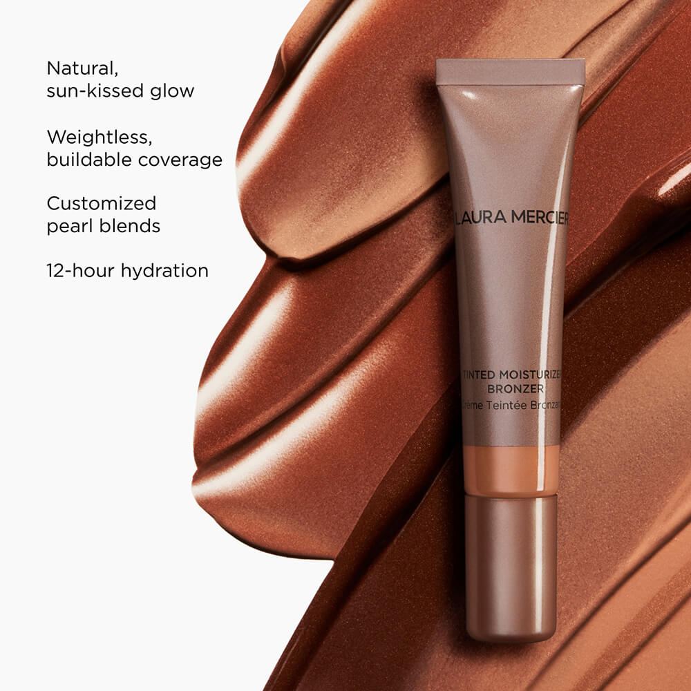 Laura Mercier Tinted Moisturizer Bronzer - Natural Glow, Oil-Free Hydration & Sun Protection | Perfect for Everyday Wear, Beach Days & Flawless Makeup Looks