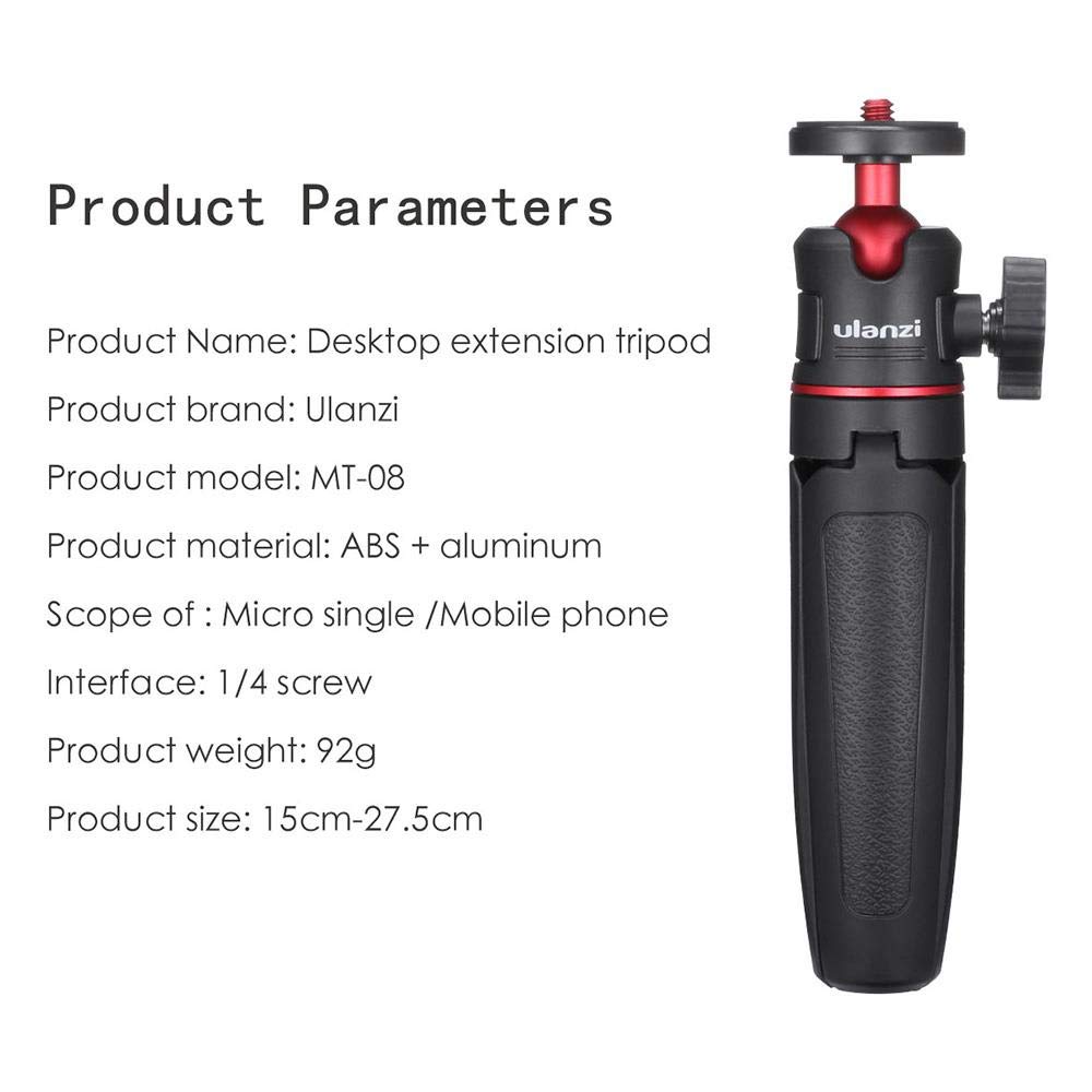 MT-08 Tripod Selfie Stick for iPhone, Samsung, Sony - Vlogging & Photography