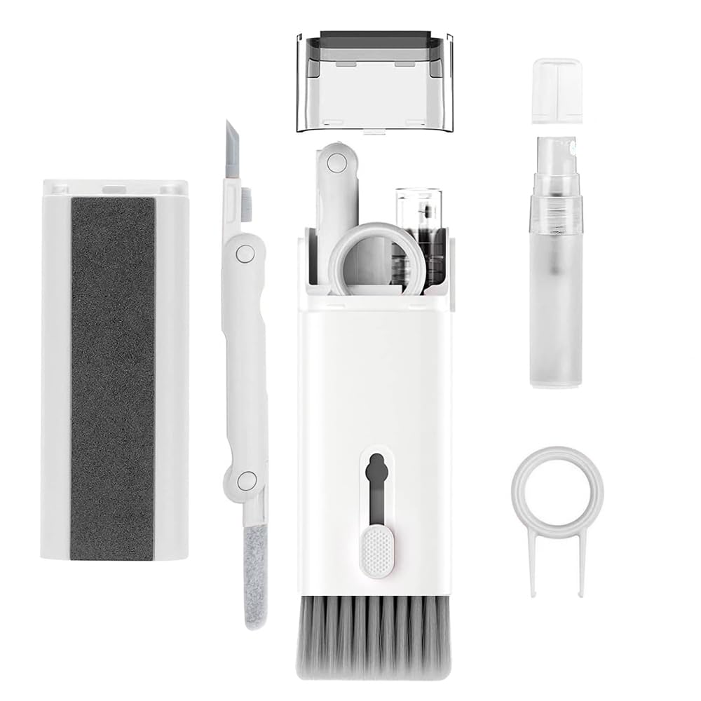 Professional Laptop Keyboard Cleaner Kit - Electronics Screen Cleaning Tool with Earbud Cleaner Pen & Camera Lens Pen - Perfect for MacBook, iPad, iPhone, Cell Phone & PC Monitor - Keep Your Devices Spotless for Work, Gaming & Entertainment