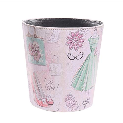 Vintage Style 2.9 Gallon Clear Plastic Waste Basket - Eco-Friendly Recycling Bin for Bathroom, Bedroom, Kitchen & Flower Shop | Perfect for Home Decor, Office Organization & Waste Management (Transparent Design)