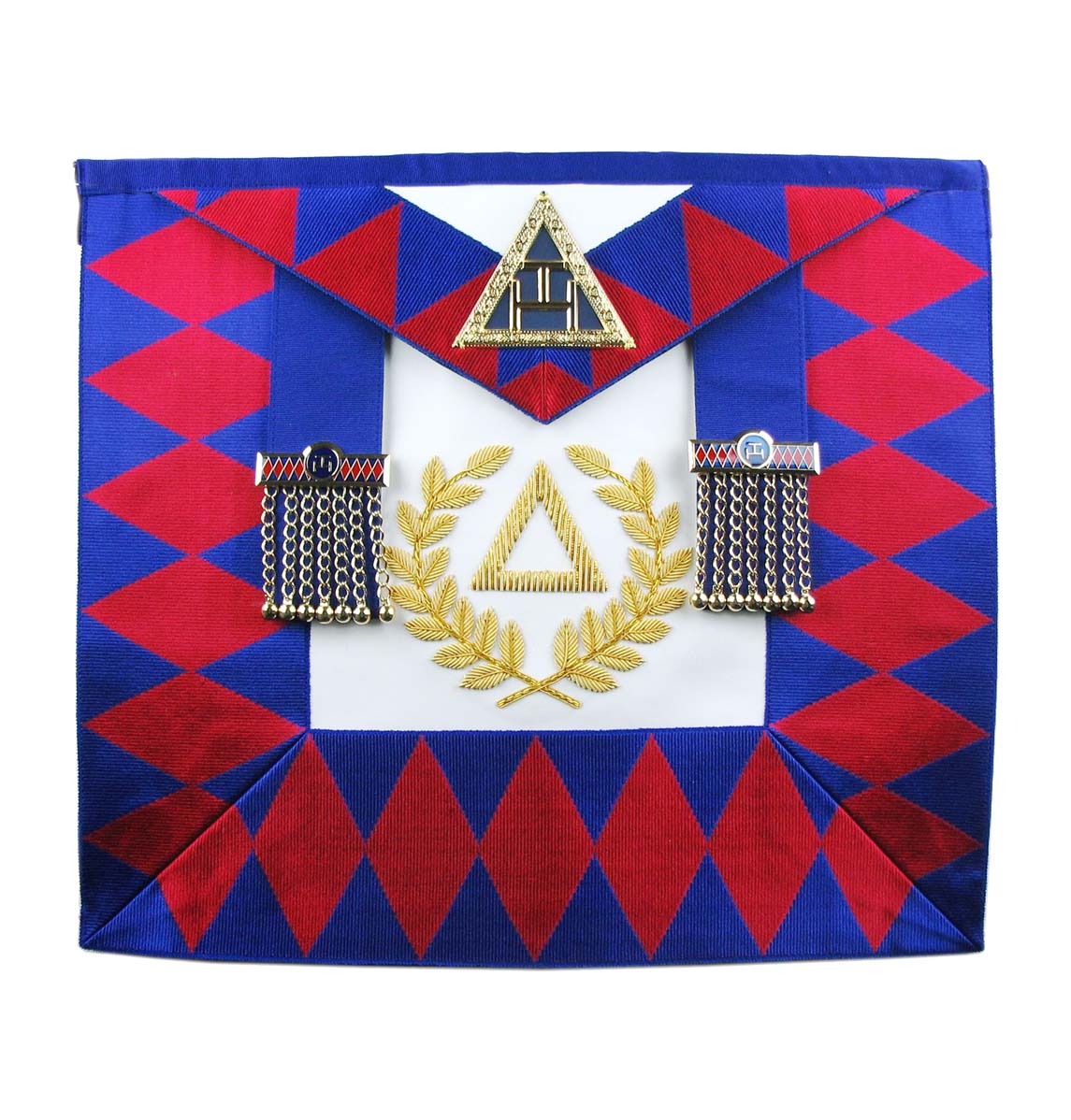 Grand Chapter Officer Apron - Victoria Style - Elegant Masonic Apron for Lodge Ceremonies & Formal Events